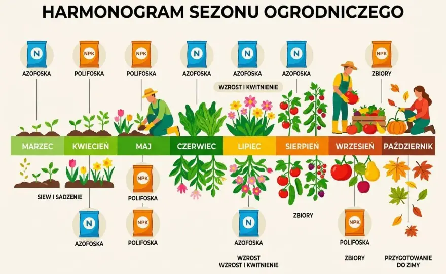 Kiedy sypać Azofoskę? Terminy dla warzyw, trawnika i drzew