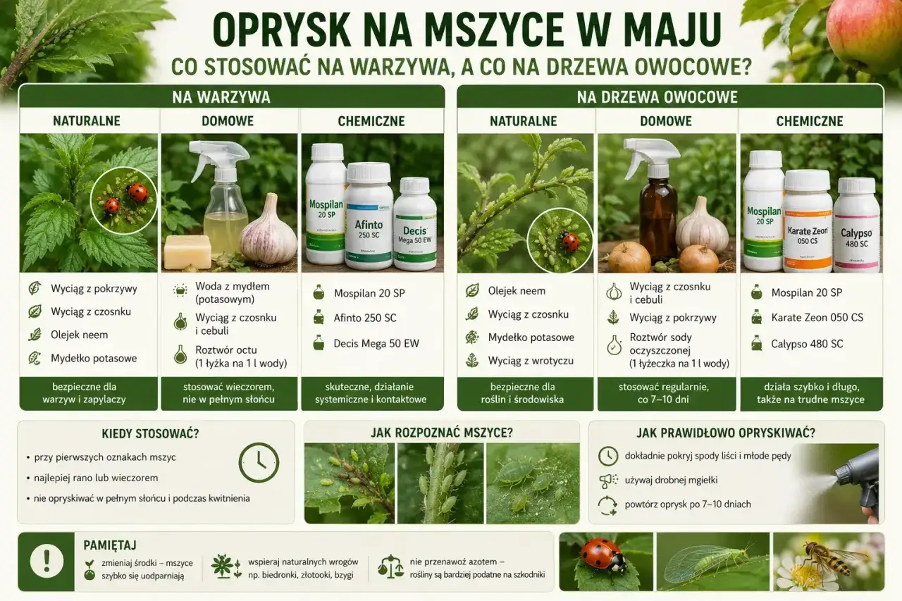 Mospilan na mszyce: porównanie metod na warzywa i drzewa owocowe. Zdjęcia preparatów chemicznych, domowych i naturalnych.